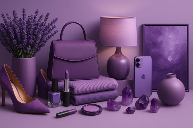 Productos de color lila